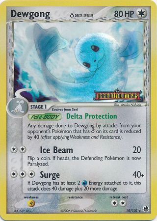 Dewgong (15/101) (Delta Species) (Stamped) [EX: Dragon Frontiers] | GnG Games