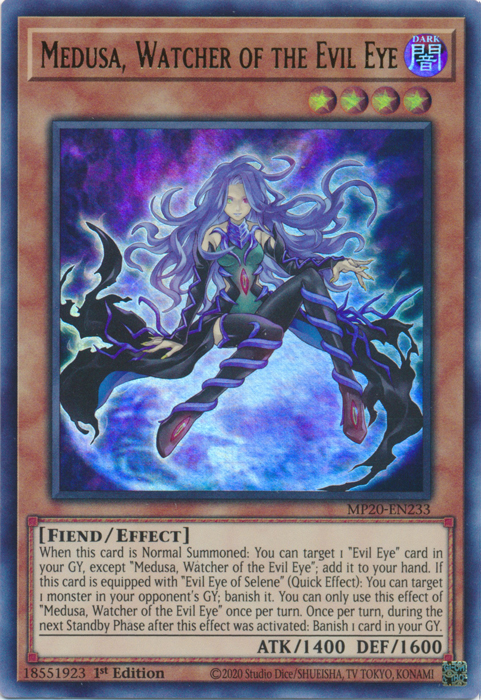 Medusa, Watcher of the Evil Eye [MP20-EN233] Ultra Rare | GnG Games