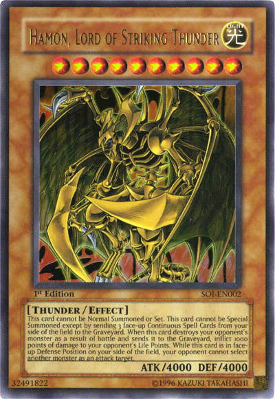 Hamon, Lord of Striking Thunder [SOI-EN002] Ultra Rare | GnG Games