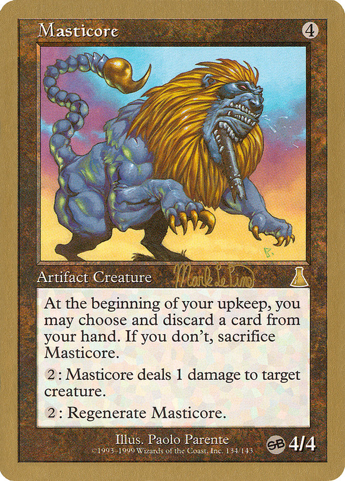 Masticore (Mark Le Pine) (SB) [World Championship Decks 1999] | GnG Games