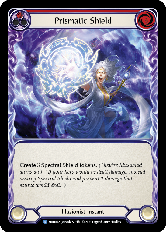 Prismatic Shield (Red) [MON092] 1st Edition Normal | GnG Games