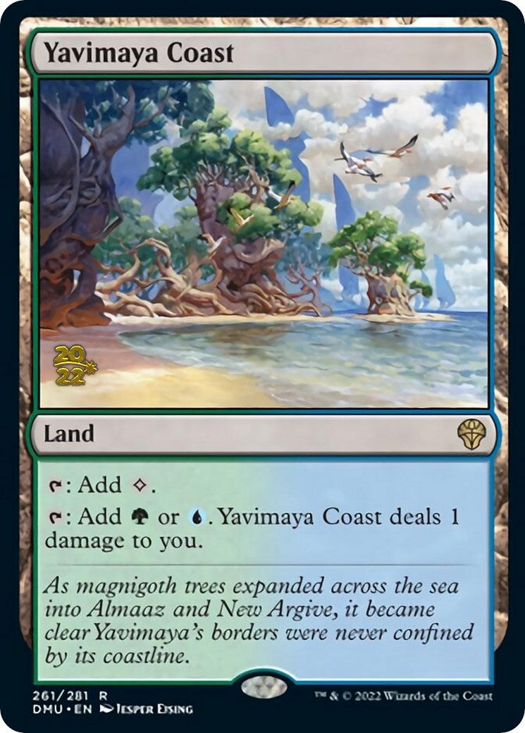 Yavimaya Coast [Dominaria United Prerelease Promos] | GnG Games