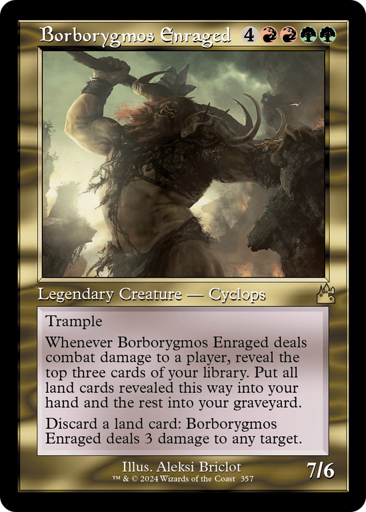 Borborygmos Enraged (Retro Frame) [Ravnica Remastered] | GnG Games