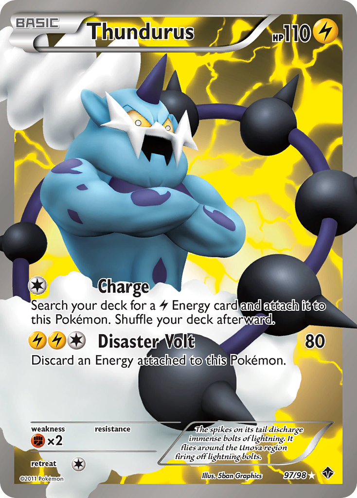 Thundurus (97/98) [Black & White: Emerging Powers] | GnG Games