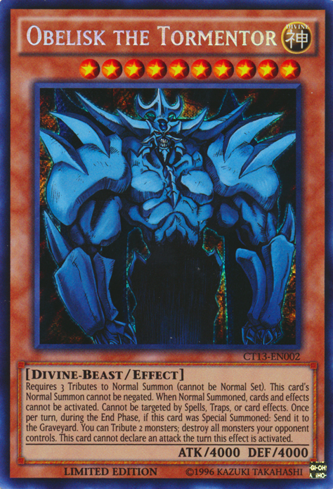 Obelisk the Tormentor [CT13-EN002] Secret Rare | GnG Games