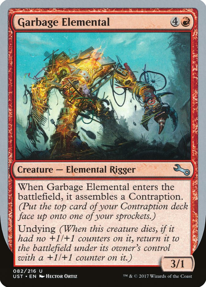 Garbage Elemental (3/1 Creature) [Unstable] | GnG Games