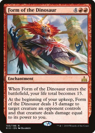 Form of the Dinosaur [Rivals of Ixalan] | GnG Games