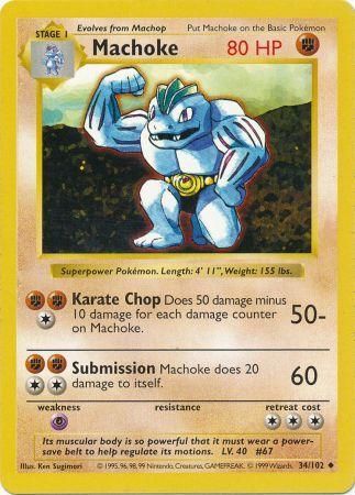 Machoke (34/102) [Base Set Shadowless Unlimited] | GnG Games