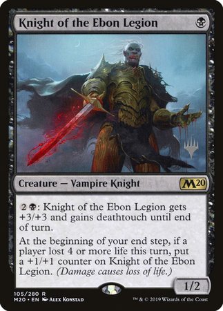 Knight of the Ebon Legion [Core Set 2020 Promos] | GnG Games