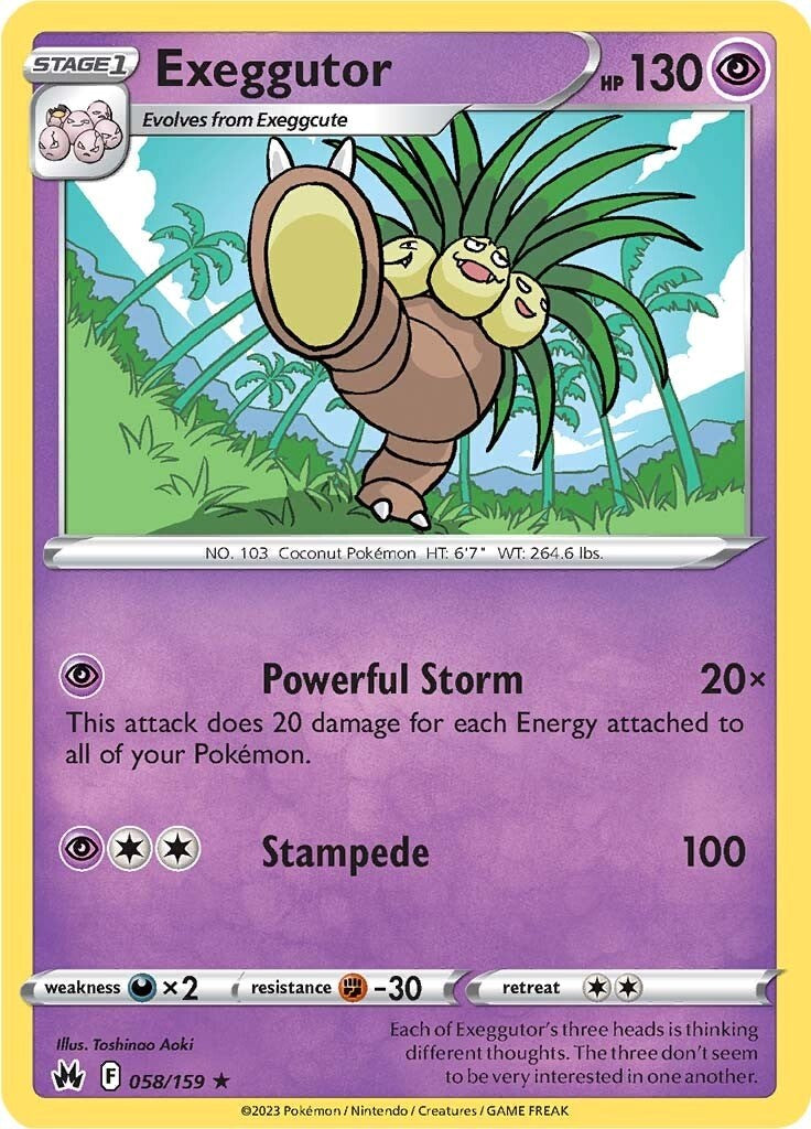 Exeggutor (058/159) [Sword & Shield: Crown Zenith] | GnG Games