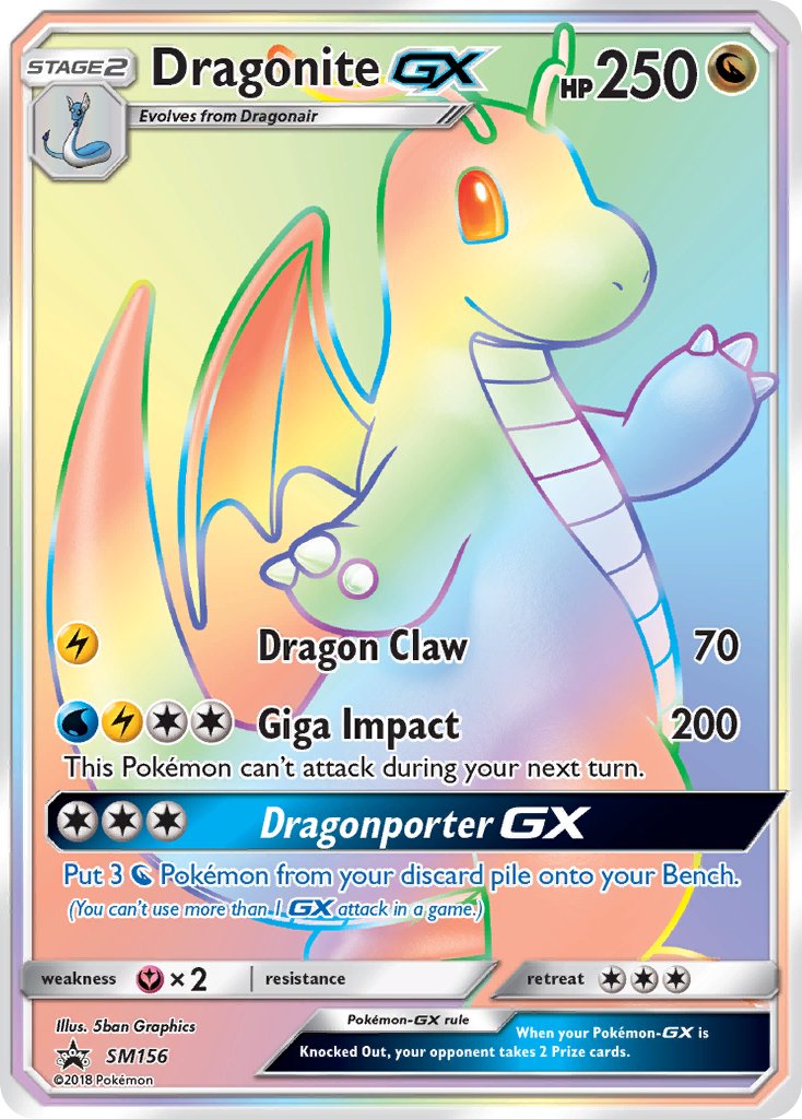 Dragonite GX (SM156) [Sun & Moon: Black Star Promos] | GnG Games