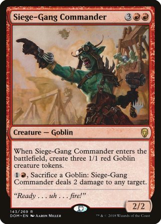 Siege-Gang Commander [Dominaria Promos] | GnG Games