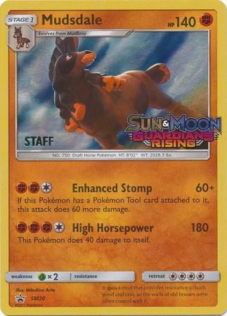 Mudsdale (SM20) (Staff Prerelease Promo) [Sun & Moon: Black Star Promos] | GnG Games