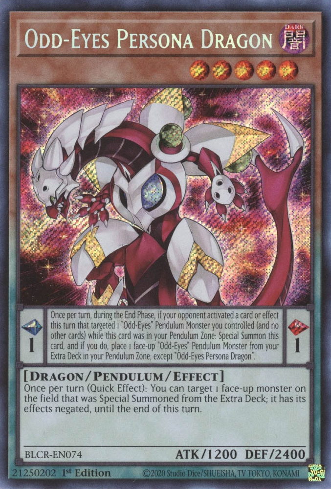 Odd-Eyes Persona Dragon [BLCR-EN074] Secret Rare | GnG Games