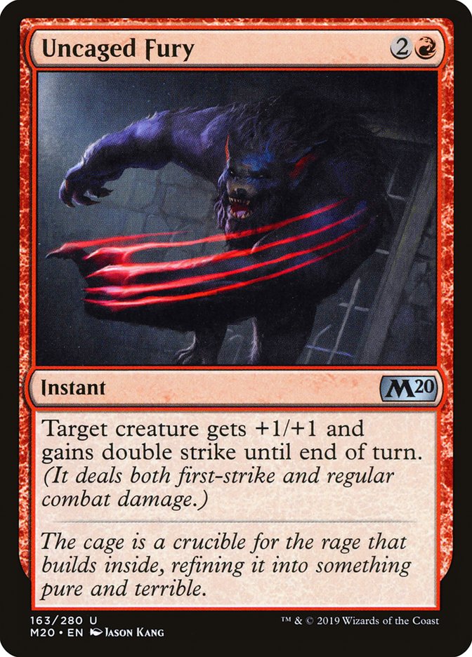 Uncaged Fury [Core Set 2020] | GnG Games