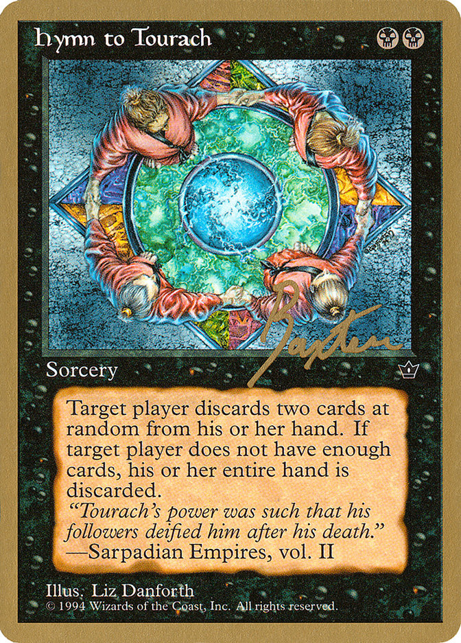 Hymn to Tourach (Circle) (George Baxter) [Pro Tour Collector Set] | GnG Games