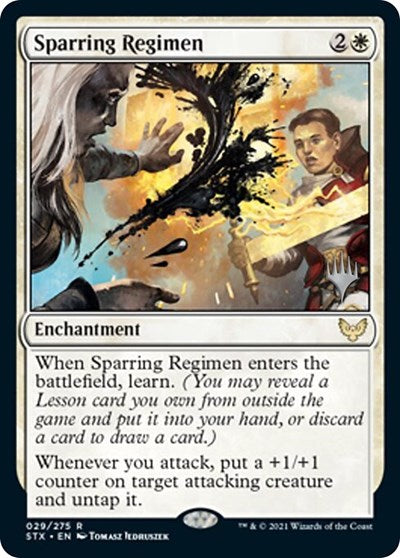Sparring Regimen (Promo Pack) [Strixhaven: School of Mages Promos] | GnG Games