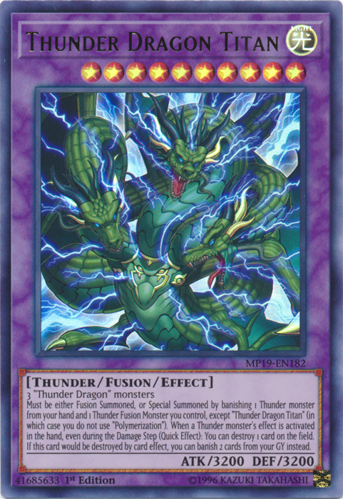 Thunder Dragon Titan [MP19-EN182] Ultra Rare | GnG Games