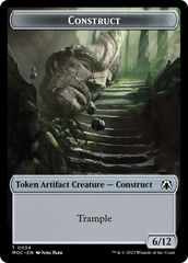 Phyrexian Golem // Construct Double-Sided Token [March of the Machine Commander Tokens] | GnG Games