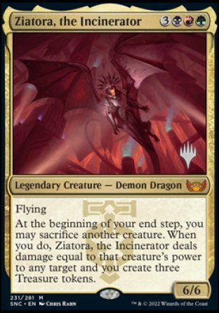 Ziatora, the Incinerator (Promo Pack) [Streets of New Capenna Promos] | GnG Games