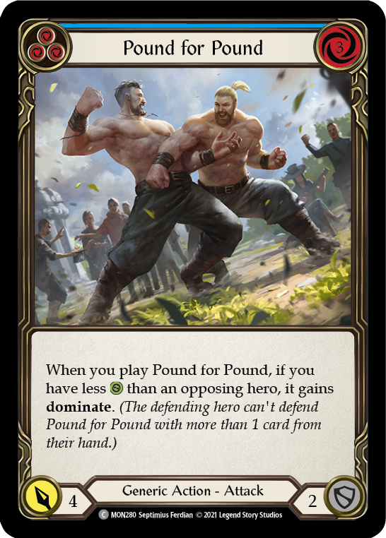 Pound for Pound (Blue) [MON280] 1st Edition Normal | GnG Games