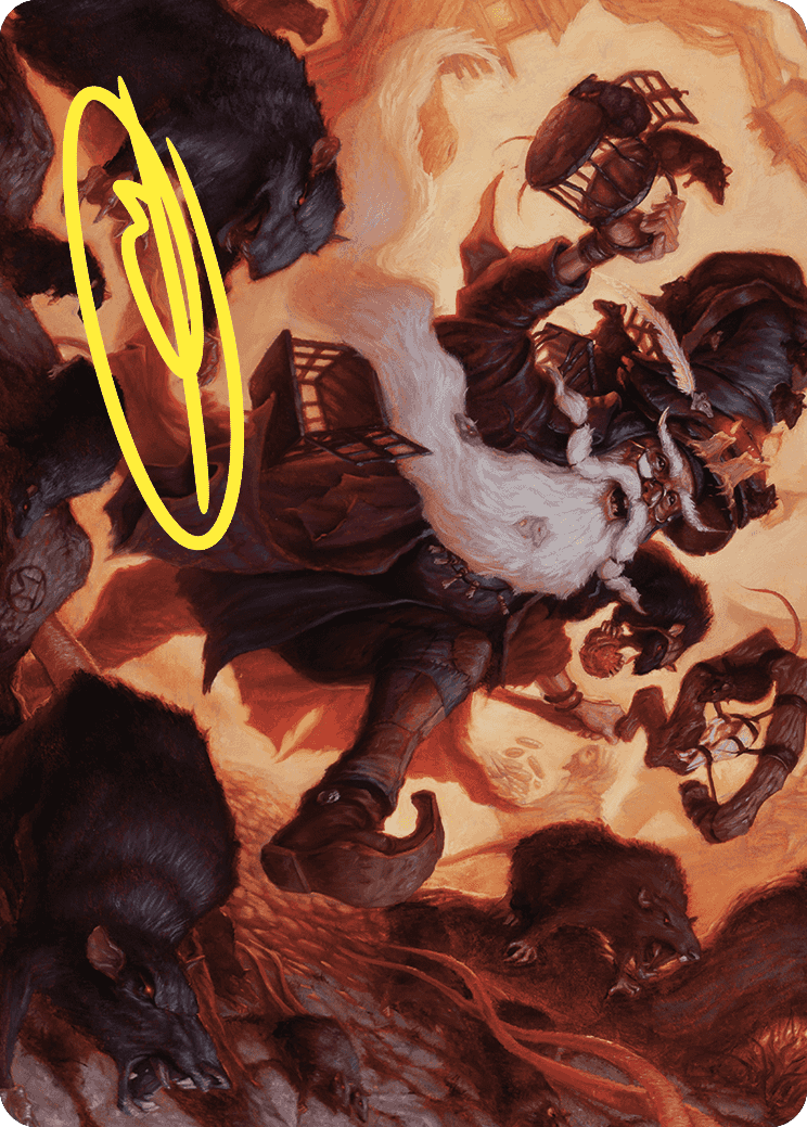 Tattered Ratter Art Card (Gold-Stamped Signature) [Wilds of Eldraine Art Series] | GnG Games
