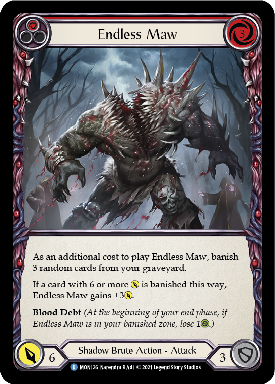 Endless Maw (Red) [MON126] 1st Edition Normal | GnG Games