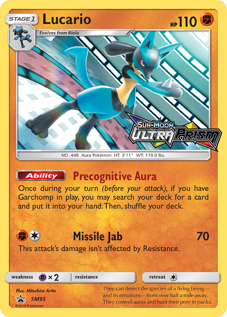 Lucario (SM95) (Prerelease Promo) [Sun & Moon: Black Star Promos] | GnG Games