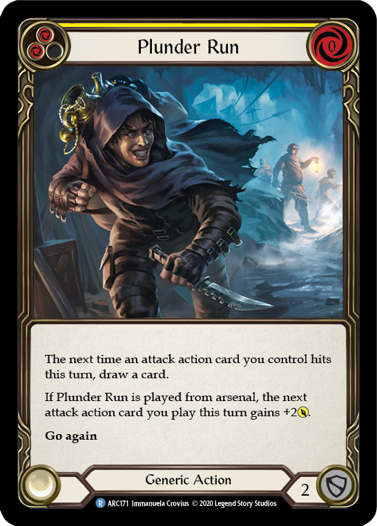 Plunder Run (Yellow) [ARC171] Unlimited Edition Rainbow Foil | GnG Games