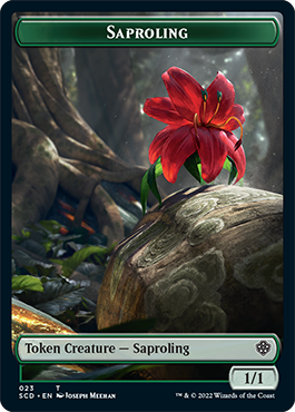 Saproling // Soldier Double-Sided Token [Starter Commander Decks] | GnG Games