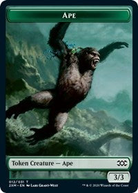 Ape // Elemental Double-sided Token [Double Masters Tokens] | GnG Games