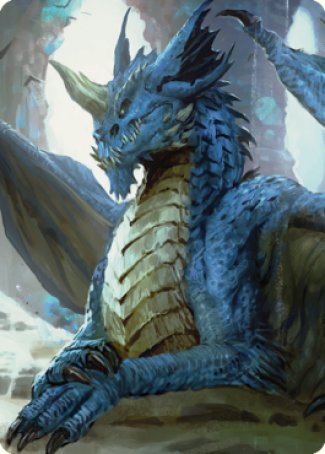Young Blue Dragon Art Card [Commander Legends: Battle for Baldur's Gate Art Series] | GnG Games