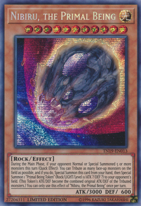 Nibiru, the Primal Being [TN19-EN013] Prismatic Secret Rare | GnG Games