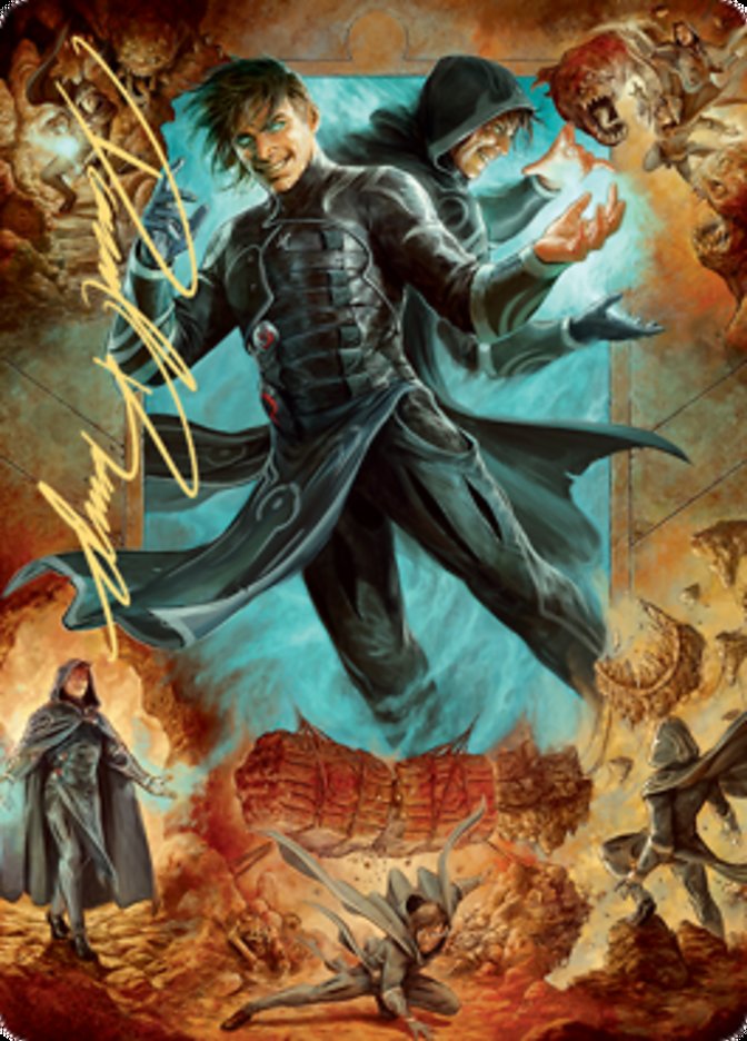 Jace, Mirror Mage 2 Art Card (Gold-Stamped Signature) [Zendikar Rising Art Series] | GnG Games