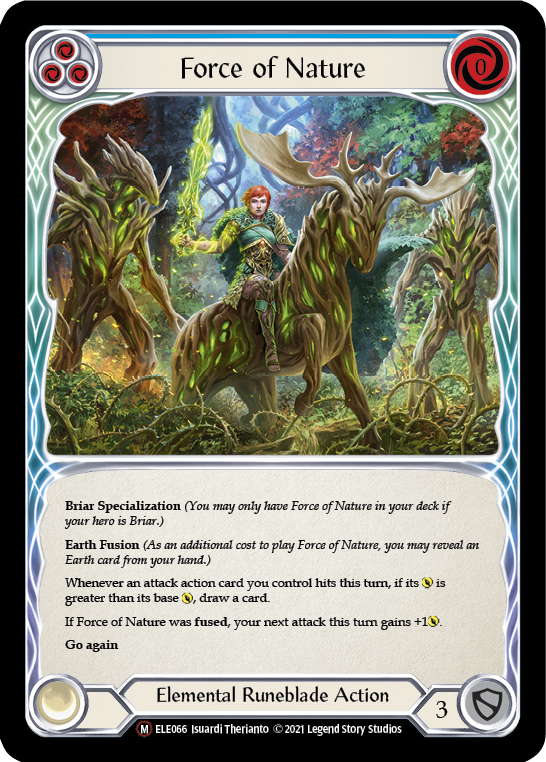 Force of Nature [U-ELE066] Unlimited Rainbow Foil | GnG Games