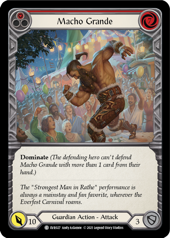 Macho Grande (Red) [EVR027] (Everfest)  1st Edition Rainbow Foil | GnG Games