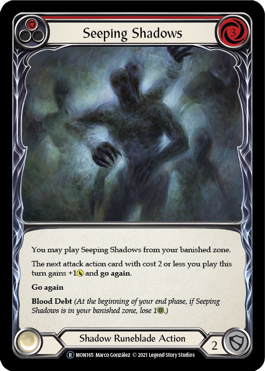Seeping Shadows (Red) [U-MON165] Unlimited Edition Normal | GnG Games