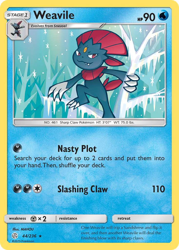 Weavile (44/236) [Sun & Moon: Cosmic Eclipse] | GnG Games