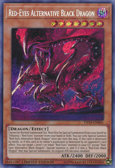 Red-Eyes Alternative Black Dragon [TN19-EN005] Prismatic Secret Rare | GnG Games