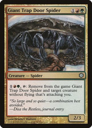 Giant Trap Door Spider [Coldsnap Theme Decks] | GnG Games