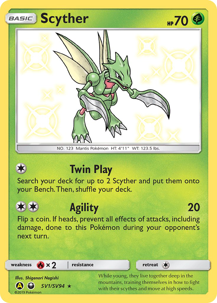 Scyther (SV1/SV94) [Sun & Moon: Hidden Fates - Shiny Vault] | GnG Games