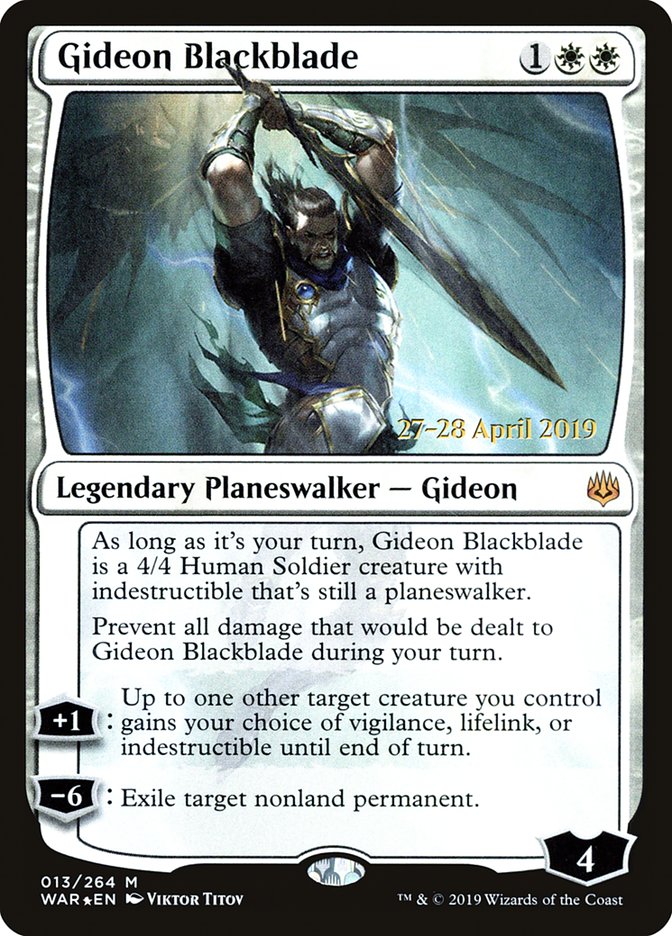 Gideon Blackblade  [War of the Spark Prerelease Promos] | GnG Games