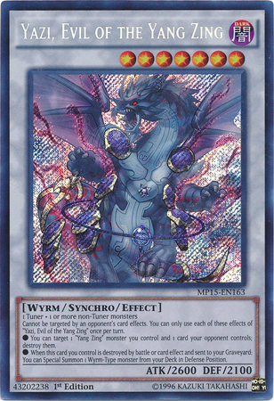 Yazi, Evil of the Yang Zing [MP15-EN163] Secret Rare | GnG Games