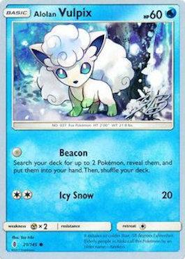 Alolan Vulpix (21/145) (Ice Path FTW - Zachary Bokhari) [World Championships 2017] | GnG Games