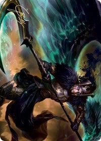 Vengeful Reaper Art Card (Gold-Stamped Signature) [Kaldheim: Art Series] | GnG Games
