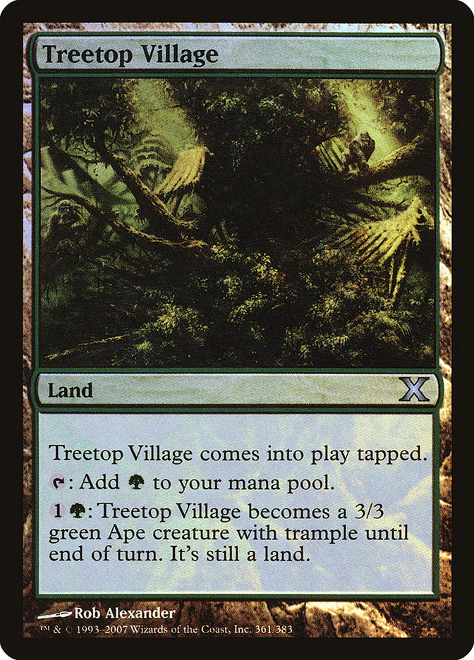 Treetop Village (Premium Foil) [Tenth Edition] | GnG Games