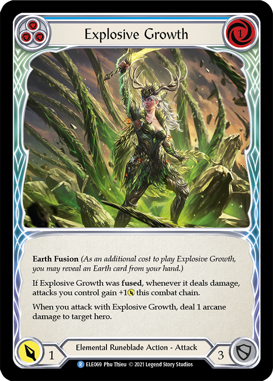 Explosive Growth (Blue) [ELE069] (Tales of Aria)  1st Edition Normal | GnG Games