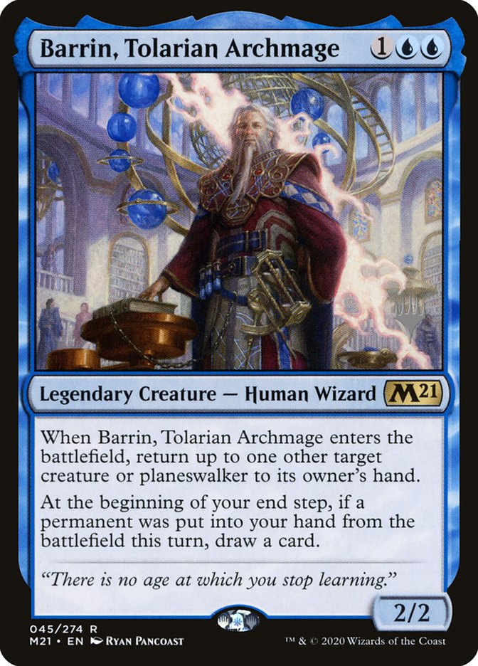 Barrin, Tolarian Archmage (Promo Pack) [Core Set 2021 Promos] | GnG Games