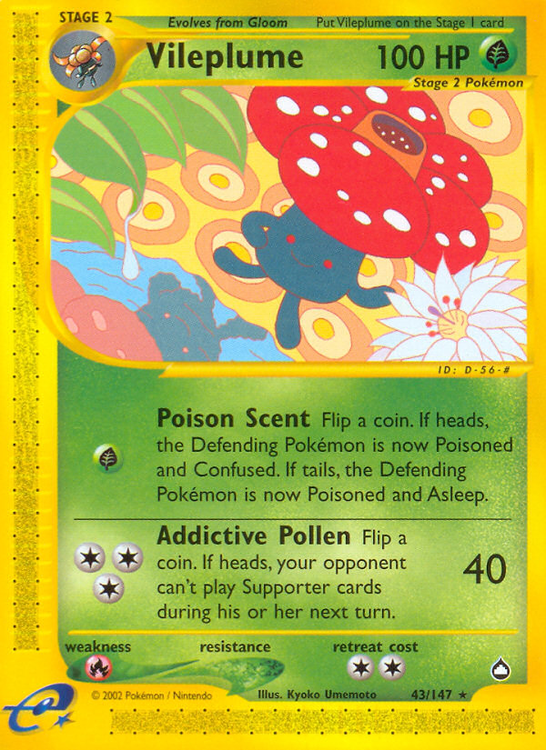 Vileplume (43/147) [Aquapolis] | GnG Games