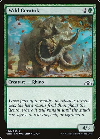 Wild Ceratok [Guilds of Ravnica] | GnG Games